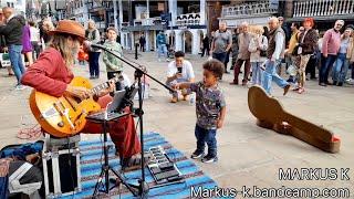 BOTTLENECK BLUES - a UNIQUE version of ‘Sixteen Tons’ on the Street in Chester