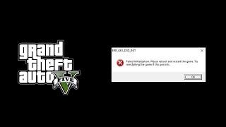 How to fix ERR_GFX_D3D_INIT ERROR in GTA 5, mods / How to FIX Failed Initialization in GTA V