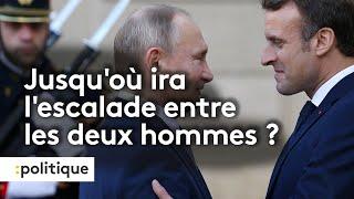 Le ton monte entre Vladimir Poutine et Emmanuel Macron