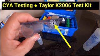 Pool Help 9 ● Cyanuric Acid CYA Level Test Using Taylor K2006 Test Kit