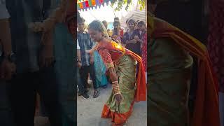 BRIDE WIRAL DANCE | TELUGU FOLK SONG 2024 | S1 TELUGU TV CHANNEL | PELLI KUTURU MASS DANCE | SHORTS