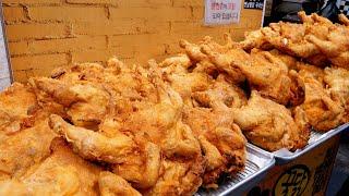 Delicious Traditional Korean Fried Chicken, Dakgangjeong | Korean Street Food