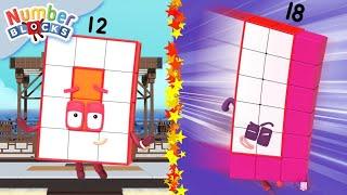 Super Rectangle Fun! | 90 Minute Compilation | 123 - Numbers Cartoon For Kids | Numberblocks