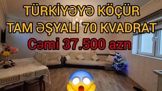 TÜRKİYƏYƏ KÖÇÜR️CƏMİ 37.500 AZN TAM ƏŞYALI 70 KVADRAT EV️                           @elnurgadirov