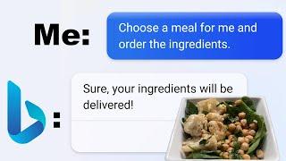 I Turned Bing Chat Into a Meal Delivery Service