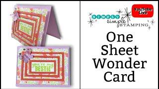  One Sheet Wonder Card: A Quick Way to Make Layered Greeting Cards