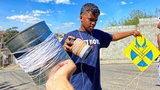 LATA RAIZ e PEIXINHO de 20 Centavos Cortou MUITA PIPA NA FAVELA *TEMPORADA COMEÇOU*