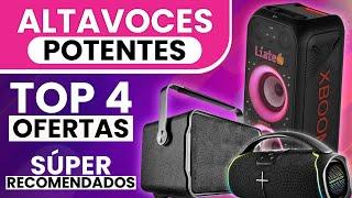  TOP 4 ALTAVOCES BLUETOOTH POTENTES y BARATOS  CALIDAD PRECIO 2024  ALTAVOCES INALAMBRICOS 