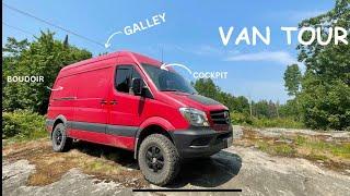 Small Yet IMPRESSIVELY SPACIOUS | THE BIG RED VAN 4X4 SPRINTER