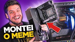 MONTANDO O PC ITX MAIS PODEROSO do MUNDO com RTX 4090 e RYZEN 9 7950X, será que PEGOU FOGO?