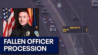 Procession for fallen Arizona officer Joshua Briese