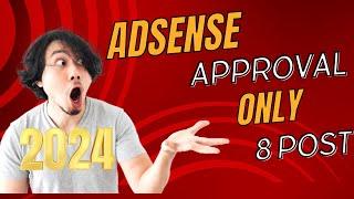 How To Adsense Apporval 2024 || Adsense Approval Account Setup ||