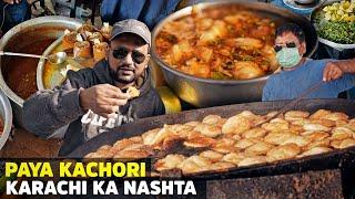 Karachi ka Nashta | Paya Kachori in Orangi Town | Street Food of Pakistan | Murgh Chanay