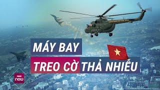 Triển lãm Quốc phòng Quốc tế từ góc nhìn trực thăng, hợp luyện cùng Su-30mk2 thả đạn nhiễu | VTC Now