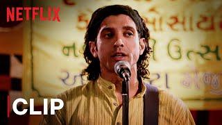 Farhan Akhtar Singing At Navratri Utsav | Rock On!! Funny Scene | Netflix India