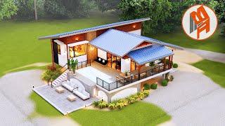 14x14m Native Elevated Bahay Kubo w/ Pool