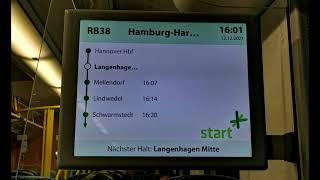 Start Deutschland GmbH - Start Niedersachsen-Mitte - Begrüßungsansage RB 38 nach Hamburg-Harburg