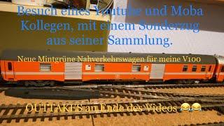 Meine H0 Modelleisenbahn (Besuch eines Moba Kollegen mit eigenem Sonderzug)