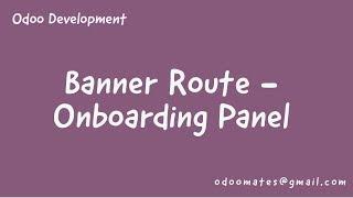 Use Of Banner Route in Odoo - Module Onboarding