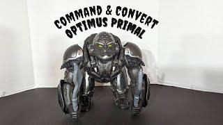 Transformers Rise of the Beasts Command and Convert Animatronic Optimus Primal - Rodimusbill Review