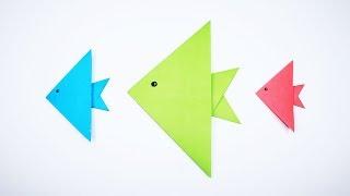 How to Make a Paper Fish - Easy Origami Fish for begginers