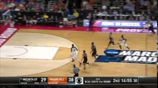 Wichita St. vs. Miami: Kamari Murphy dunk