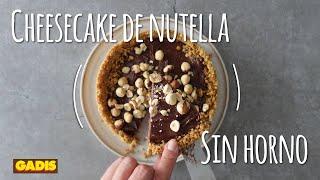 Prepara una riquísima cheesecake de Nutella sin horno