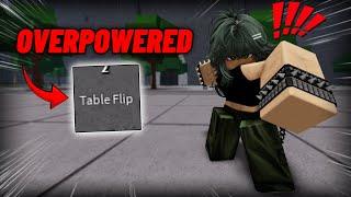 This Is The EASIEST TRUE TABLEFLIP TECH #thestrongestbattlegrounds #tsb #tsbg