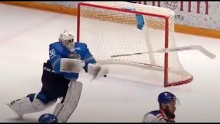 Crazy Goalie Moment: Vladimir Kramar absolutely loses it after a goal, throws stick, & gets ejected.