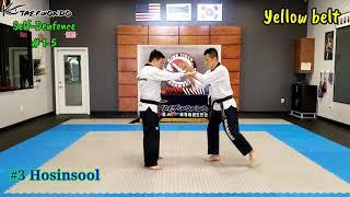 Self Defence(KT Taekwondo Hosinsool#1-5)  White~Green Belt