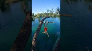 Try this ankle hook dive!  #døds #cliffjumping #parkour