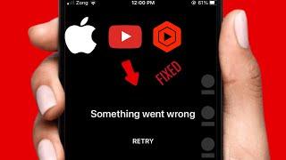 Fix : YouTube something went wrong tap to retry iPhone : Fast Solution