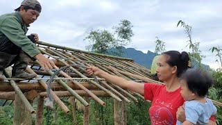 Christian community helps single mother complete bamboo house