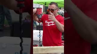 7/16ths Impact Driver from MILWAUKEE TOOL - HUGE AUGER BIT DEMONSTRATION!