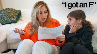 TELLING MY MOM I GOT BAD GRADES! *BAD REACTION*