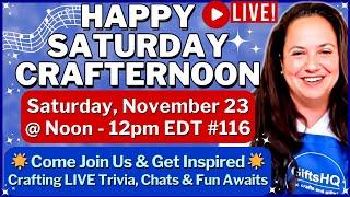 Happy Saturday CrafterNoon ️Join Nancy LIVE:​​ Chat About Crafting, Sewing, Crocheting  & More #116