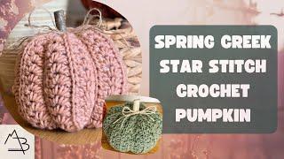 Spring Creek Star Stitch Crochet Pumpkin Step-by-Step Tutorial - EASY BEGINNER FRIENDLY CROCHET