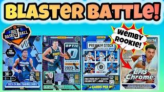 *BLASTER BATTLE!* 2023-24 Panini Mosaic, Optic, Premium Stock & Topps Chrome Box Break - Which Wins?