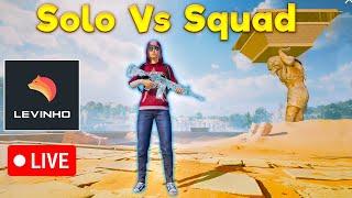  LEVINHO LIVE SOLO VS SQUAD | PUBG MOBILE