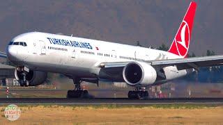 Turkish Airlines begins operations in Chile. Plane spotting at Santiago [SCL] airport.