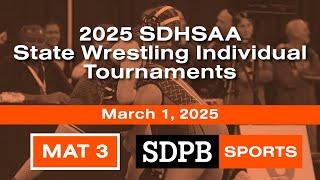 2025 SDHSAA State Wrestling Individual Tournament - Mat 3