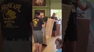 Python Hunter Dusty Crum showed us a 16ft long snakeskin from the Everglades