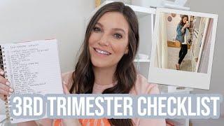 THIRD TRIMESTER CHECKLIST -- Prepping for our 1st baby! | Sarah Brithinee