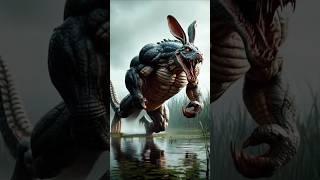 Hybrid animal video | Fusion of crocodile and rabbit | The Fusion King।#shorts #shortsviral #fusion