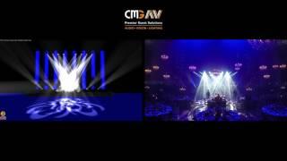 Live Lighting Show with side by side 3D Pre-Visualisation Design - CMG Audio Visual