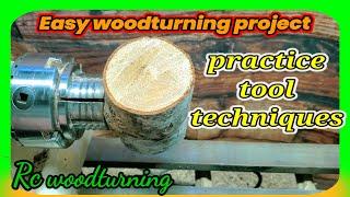 wood turning  practice with this easy beginner project