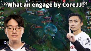 CoreJJ Makes A Crazy Engage On 100T To Win TL The Teamfight!!