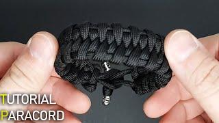 Paracord bracelet double knot fishbone #paracord