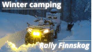 ATV vinter camping / ATV Winter camping / Rally Finnskog/ Polaris /Can Am/ Camper trailer.