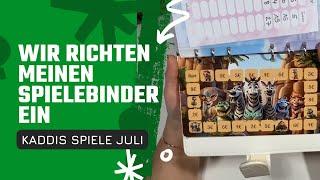 Sparspiele & Challenges | Juli | Wir richten meinen Spielebinder ein | #umschlagmethode